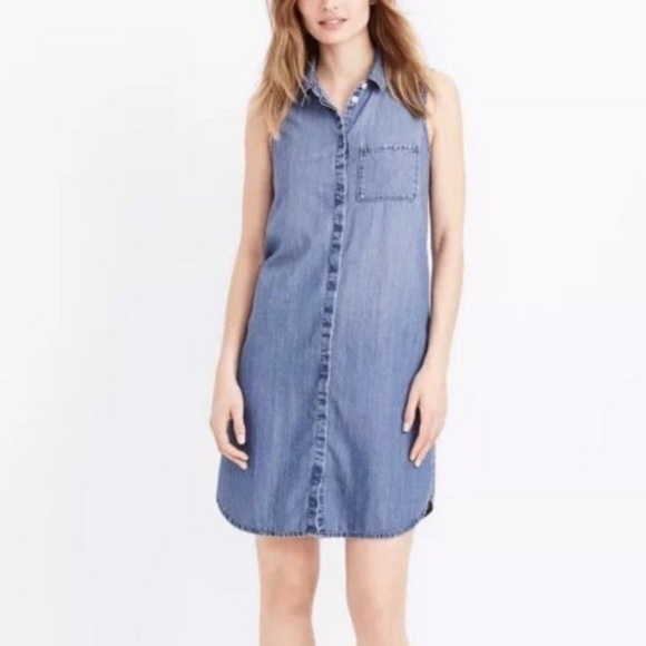 J.Crew Blue Denim Dress Sz XXS (F15) - Picture 2 of 8